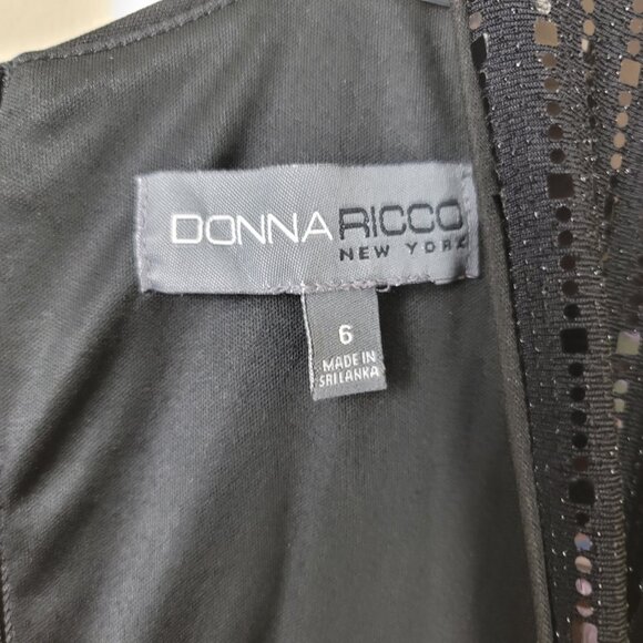 Donna Ricco Sequin Sleeveless Wide Leg Shimmer Jumpsuit - Picture 10 of 16